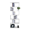 Mondeer Tall Wooden 6 Tier Bookshelf Display Shelf for Living Room Office White