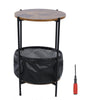 Small End Table Living Room Sofa Side Coffee/Tea Table with Fabric Storage