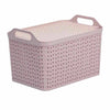 Small Large Plastic Storage Box with Lid Home Kitchen Office Container Basket