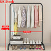 Heavy Duty Metal Clothes Rail Hanging Rack Garment Display Stand Storage Shelf✨