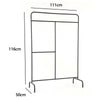 Heavy Duty Metal Clothes Rail Storage Garment Shelf Hanging Display Stand Rack