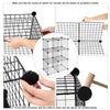 6/8/12 Cube Storage Shelf Metal Wire Grid Interlocking Display Bookcase Cabinet
