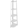 White 5 Tier Tall Corner Shelf/Shelving Unit Display Stand Home Bathroom/Loung