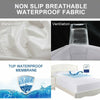 Zipped Full Mattress Protector Cocer 100% Cotton Anti-allergy Anti Bed Bug 5Size