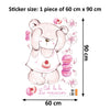 Macaron Bear Wall Stickers for Kids Children Bedroom Decal Decorations UK Seller