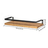 Wall Mounted Floating Shelves Wood Storage Rack Corner Unit Display Kitchen