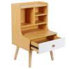 Bedside Tables Nightstand Cabinet with 1 Drawer & Bookshelf Storage Unit Bedroom