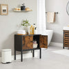 Industrial Side Cabinet Slim Vintage Sideboard Bedside Storage Cupboard Small