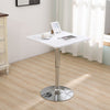 Bar Table Sofa Side Table Chrome Base Dining Breakfast Table Adjustable Kitchen