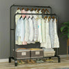 Metal Clothes Rail Hanging Rack Garment Display Stand Coat Storage Shelf Home