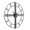 60CM LARGE INDUSTRIAL METAL WALL CLOCK BIG NUMERALS GIANT OPEN FACE DECOR HOME