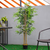 Artificial Tall Potted Plant Green Palm Tree Bamboo Realistic Home Outdoor Decor