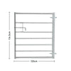 4ft Galvanised Steel Field Farm Entrance 7 Bar Equestrian Entrance Security Gate