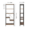 Bookcase 5-Tier Bookshelf Freestanding Shelving Unit Industrial Storage Rack