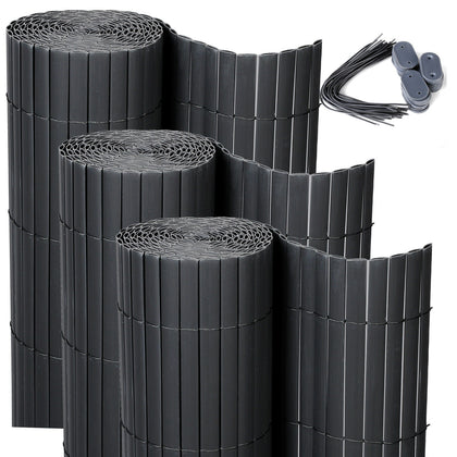 PVC Garden Screen Roll Fence Privacy Border Panel Balcony Screening Shade Cover