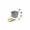 Grey 20 Litre Large Stackable Recycling Sorting Colour Coded Plastic Bins w Lid