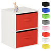Hartleys White 2 Cube Childrens Bedroom Storage Shelf Boys Girls Bedside Table