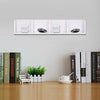 Modern Wall Mount Storage Shelf CD Media Storage Rack Wooden 4 Unit Practical