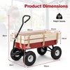Garden Wagon Outdoor Children Trolley Cart Kids Trailer Pull Along Transport He