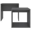 Coffee Table Set Grey Living Room Furniture Stand