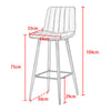 2X Bar Stools PU/ Velvet/ Fabric Breakfast Stool Chairs Kitchen Pub Grey Brown