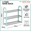 3 Tier SHOE RACK Stand Storage Organiser Compact SPACE SAVE Shelf