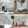 Moroccan Style Tile Wall Stickers Kitchen Bathroom Self-Adhesive Mosaic 15x15cm