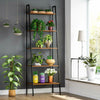 5 Tier Metal Ladder Shelf Shelving Display Rack Plant Stand Storage Shelves Home