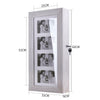 Wall Mount Jewellery Box Frame Mirror Cosmetic Storage Cabinet Lockable UK