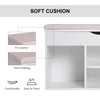 Wooden Shoes Cabinet Bench Hidden Storage Padded Seat Organiser