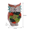 Solar Powered LED Light Owl Ornament Novelty Garden Lawn Lamp Statue Waterproof