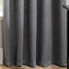 Grey Thermal Curtains Block Out Tape Top Ready Made Pencil Pleat Curtain Pairs