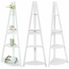 4 Tier Corner Ladder Bookshelf Display Rack Storage Shelf Organiser Bookcase AU