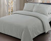 Satin Stripe Duvet Cover with Pillowcase Quilt Bedding Set Single Double King