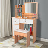 Modern Dressing Table Bedroom Vanity Table Makeup Desk W/ Mirror & 2 Drawers UK