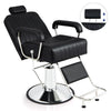 Hydraulic Barber Chair Salon Chair Height Adjustable 360° Swivel Reclining Back