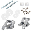 A Pair Replacement Closestool Toilet Seat Mountings Chrome With Fittings UK