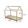 Bed Frame Solid Pine Kid's House Style Bedframe for Girl Princess Teens Bed NEW