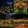 100LED SOLAR POWERED RETRO BULB STRING LIGHTS&GARDEN OUTDOOR FAIRY SUMMER LAMP