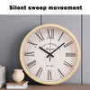 Wall Clock Illuminated / Solid Numerals Silent Retro Chic Decor 12-13inch Clocks