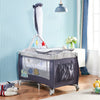Portable Baby Travel Cot Crib Bassinet Bed Playpen Infants with Mattress Folding