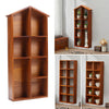 Vintage Wooden Storage Unit Wall Floating Shelves Storage Display Shelf Cabinet