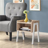 Industrial Side End Table Stackable Bedside Table Storage Nightstand for Bedroom