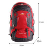 60L Waterproof Hiking Camping Bag Travel Backpack Outdoor Luggage Rucksack UK