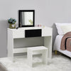 Vanity Dressing Table Makeup Desk w/ Flip-up Mirror&Drawers