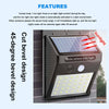 1/2/4pc LED Solar Powered Motion Sensor Light Outdoor Garden Security Wall Light