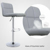 2/4/6x Modern Faux Leather Bar Stools Breakfast Chairs Swivel Gas Lift Kitchen