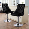 Crushed Velvet Bar Stools Gas Lift Breakfast Barstool Swivel Chairs Kitchen Pub