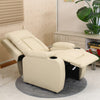 OSCAR LEATHER RECLINER w DRINK HOLDERS ARMCHAIR SOFA CHAIR RECLINING CINEMA