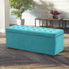 Velvet Ottoman Stool Chest Sturdy Book Toy Storage Box Window Seat Hallway Chair